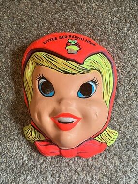 Vintage 1960’s Ben Cooper Little Red Riding Hood Halloween Costume Mask